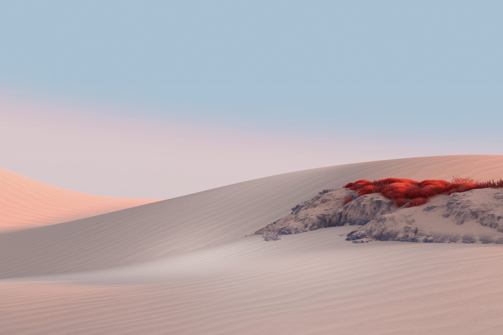 3840×2560 Microsoft Windows 10 沙漠风景壁纸