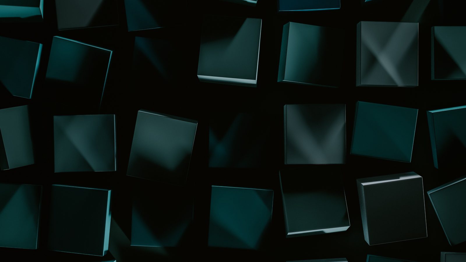 3840×2160 抽象 方块 黑色背景 电脑壁纸