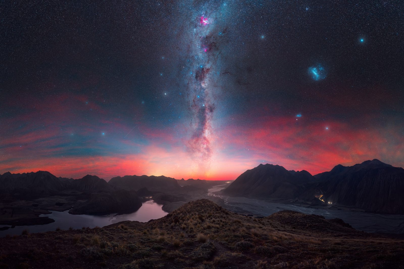4500×3000 新西兰风景 星空 夜景 电脑壁纸