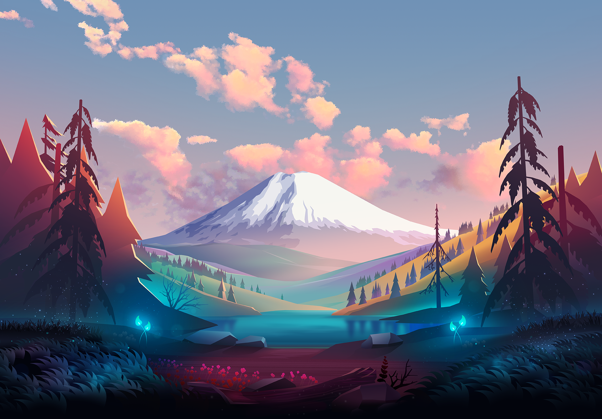 z8dg9y 1920×1339 byrotek landscape nature fantasy art mountain view