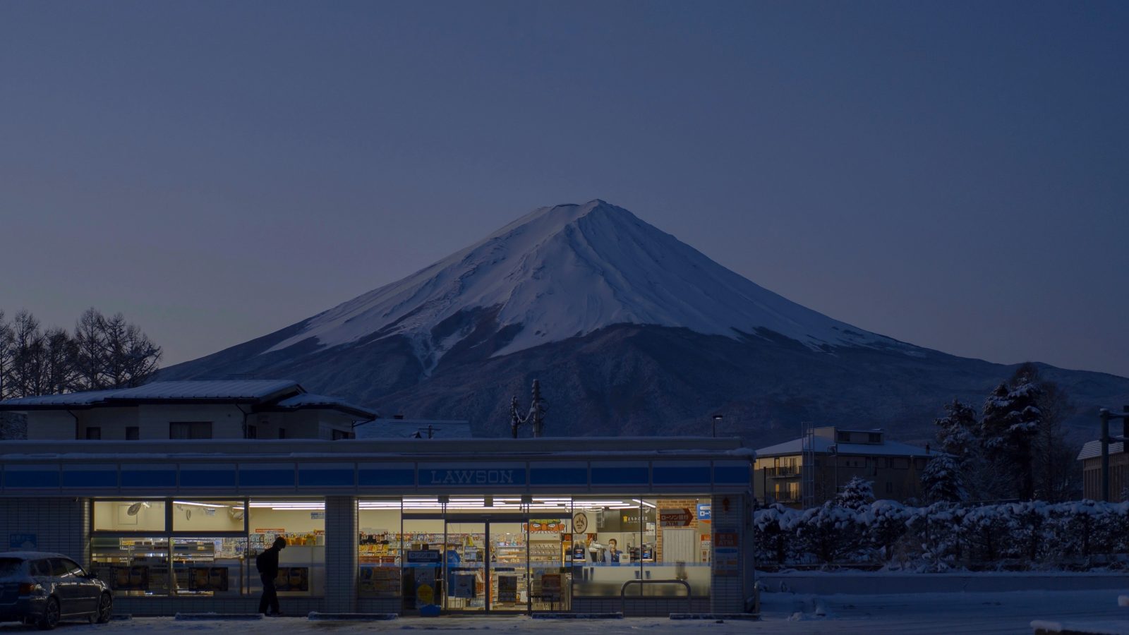 4088×2300日本富士山 雪山高清电脑壁纸