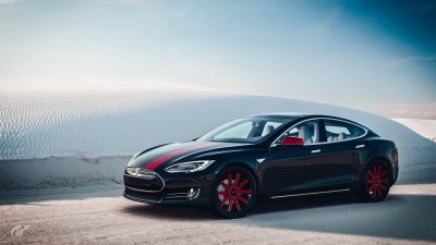 3840x2160 Tesla Model S 特斯拉Model S 电动跑车 超清4K电脑壁纸