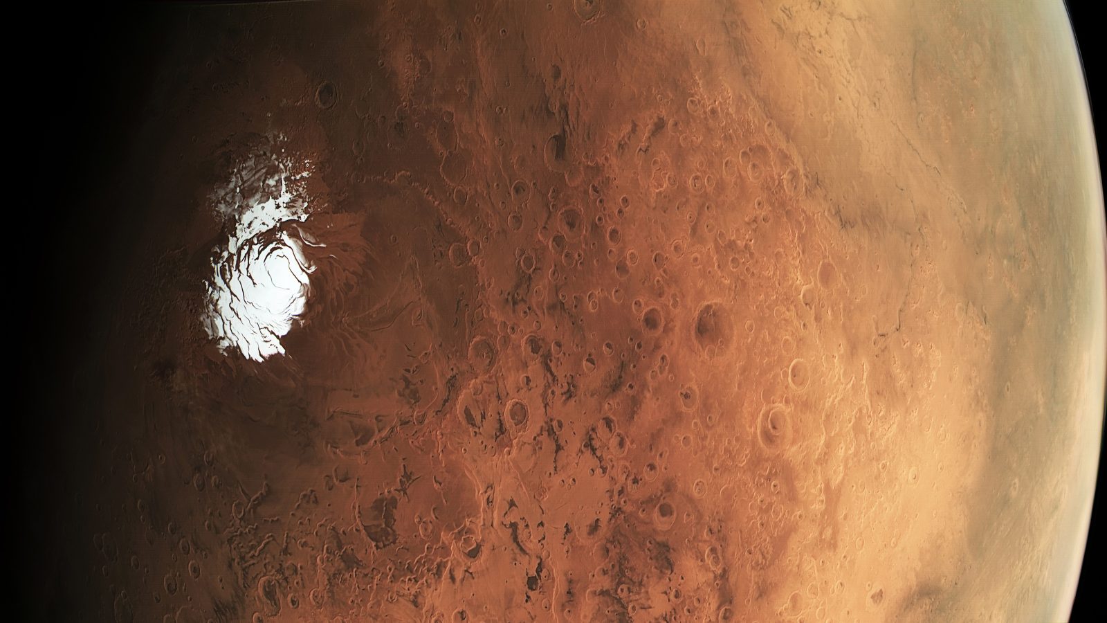 3840×2160 Mars NASA 火星发现冰层