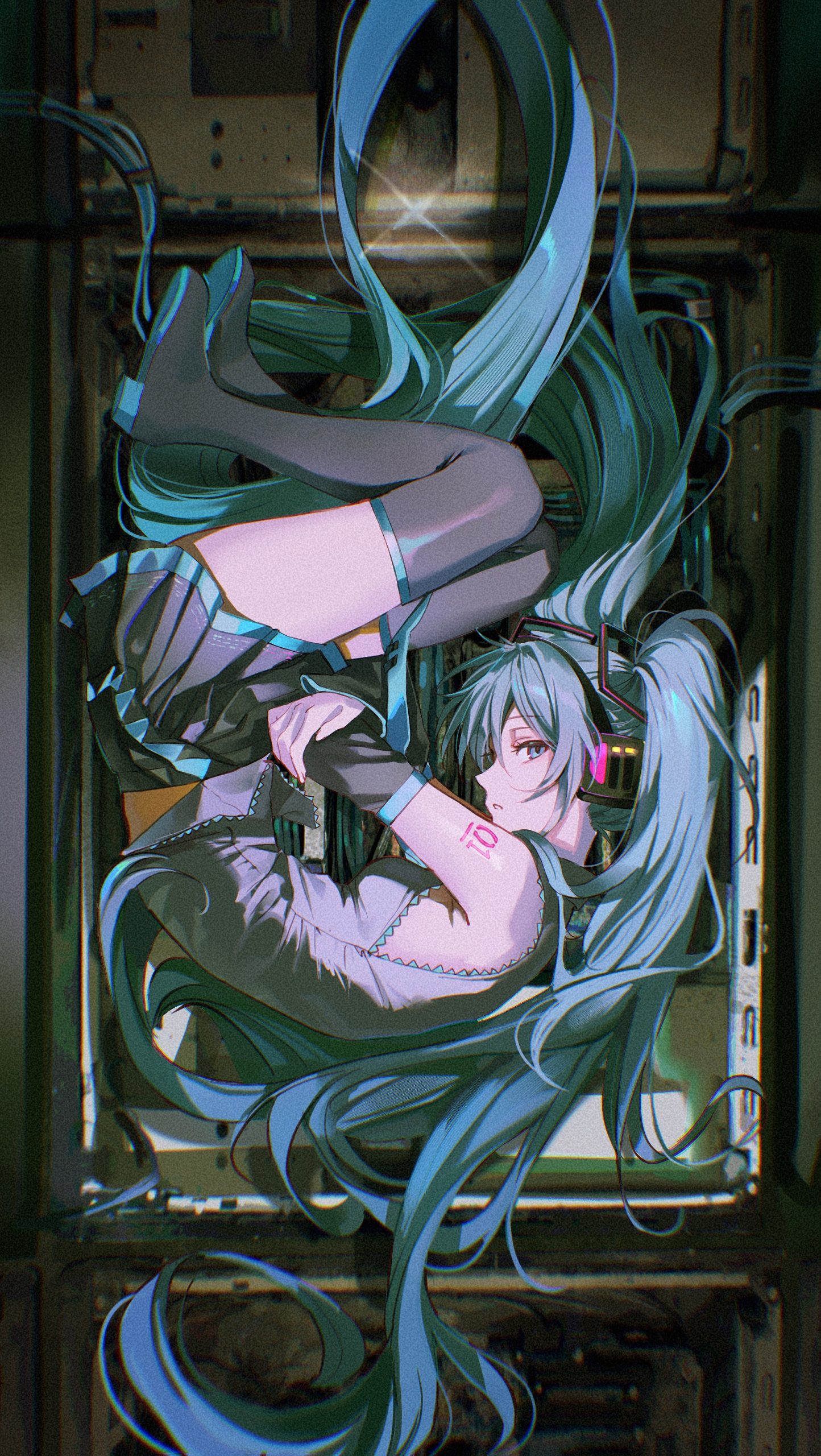 3qwdjv 1800×3192 anime anime girls Vocaloid Hatsune Miku pong__o0