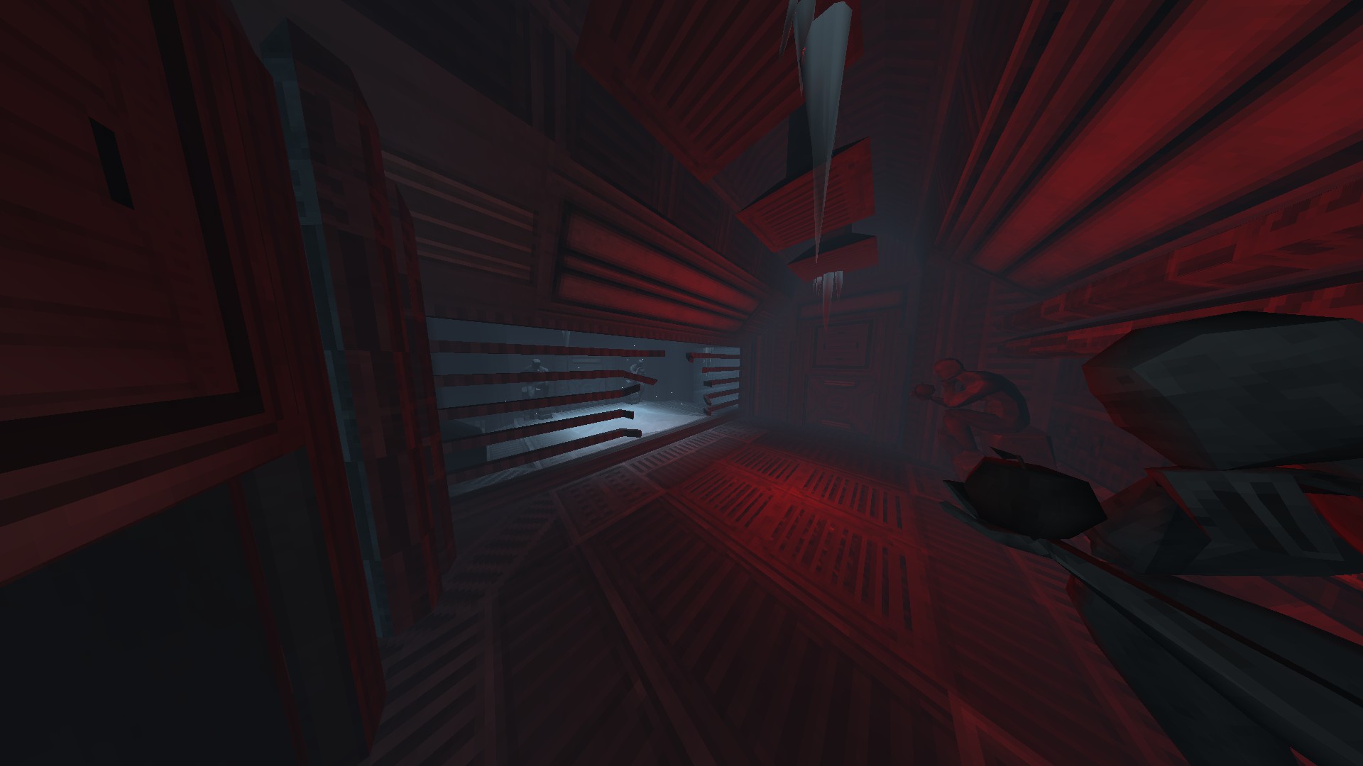 w56p8p 1920×1080 ULTRAKILL video games video game art screen shot low light