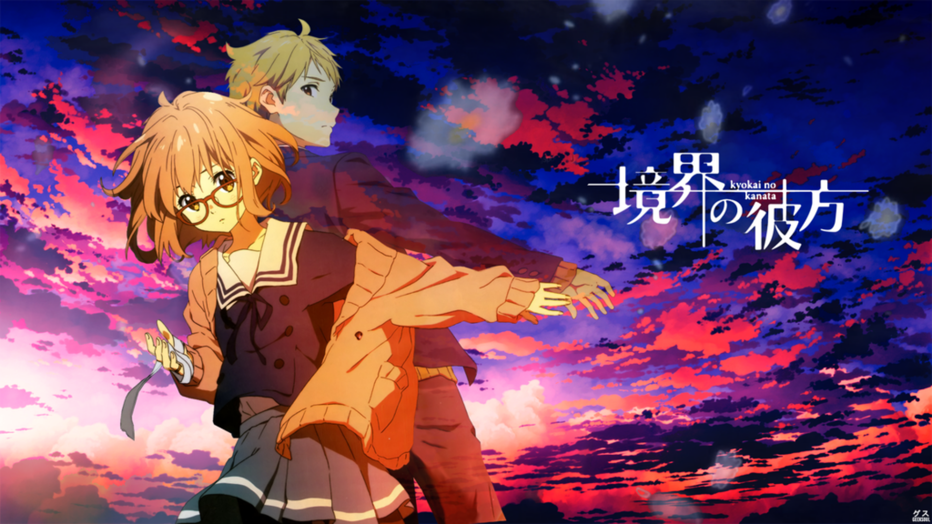 d8k9xl 1920×1080 Kyoukai no Kanata anime love women title
