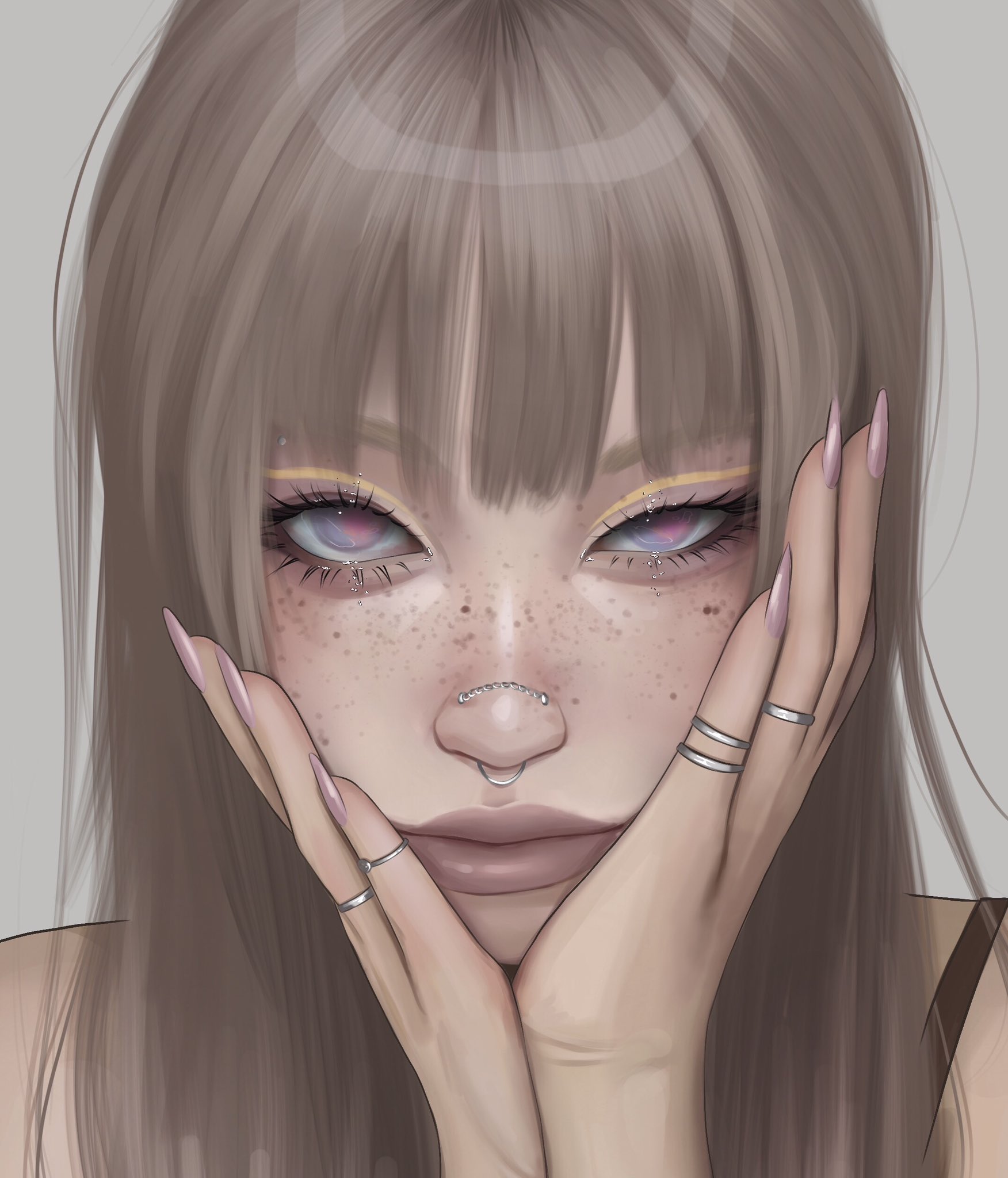 3qwdmd 1752×2048 digital art artwork illustration digital painting women