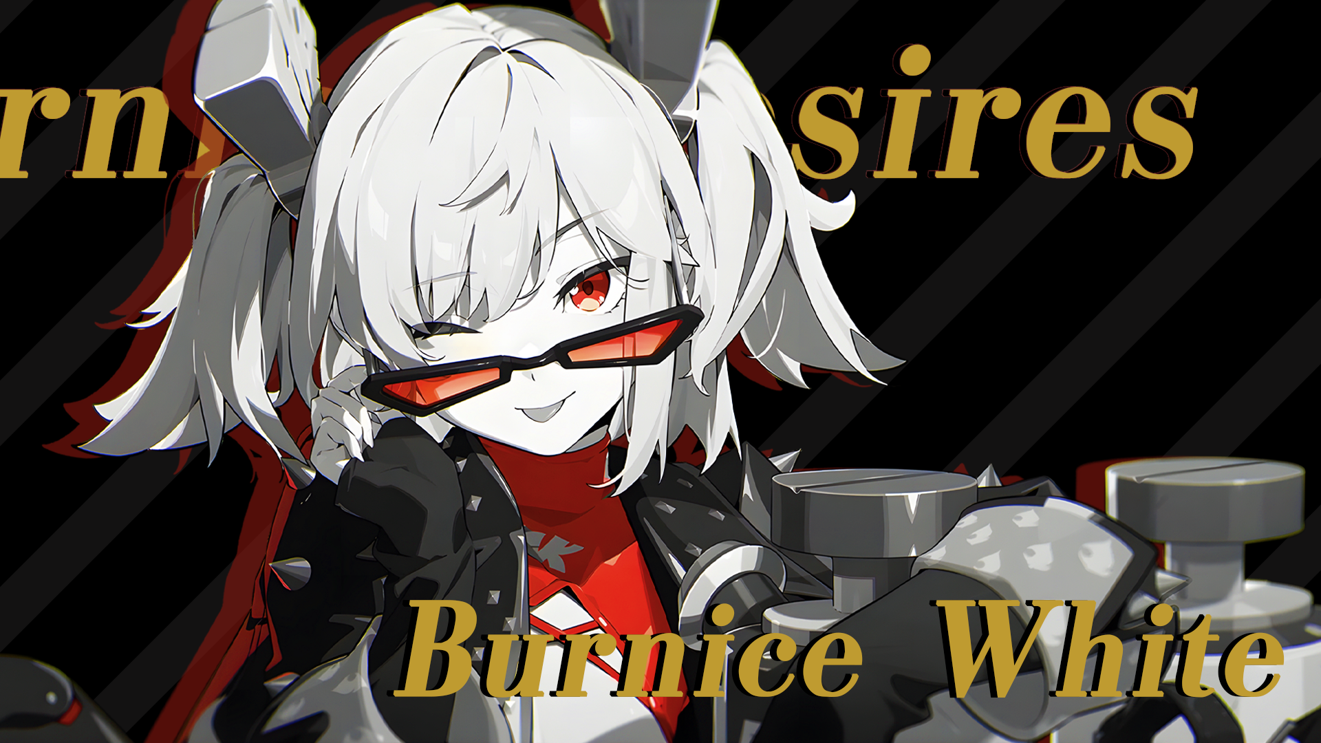 lyw52r 1920×1080 Zenless Zone Zero Burnice White (Zenless Zone Zero) red simple background video game girls