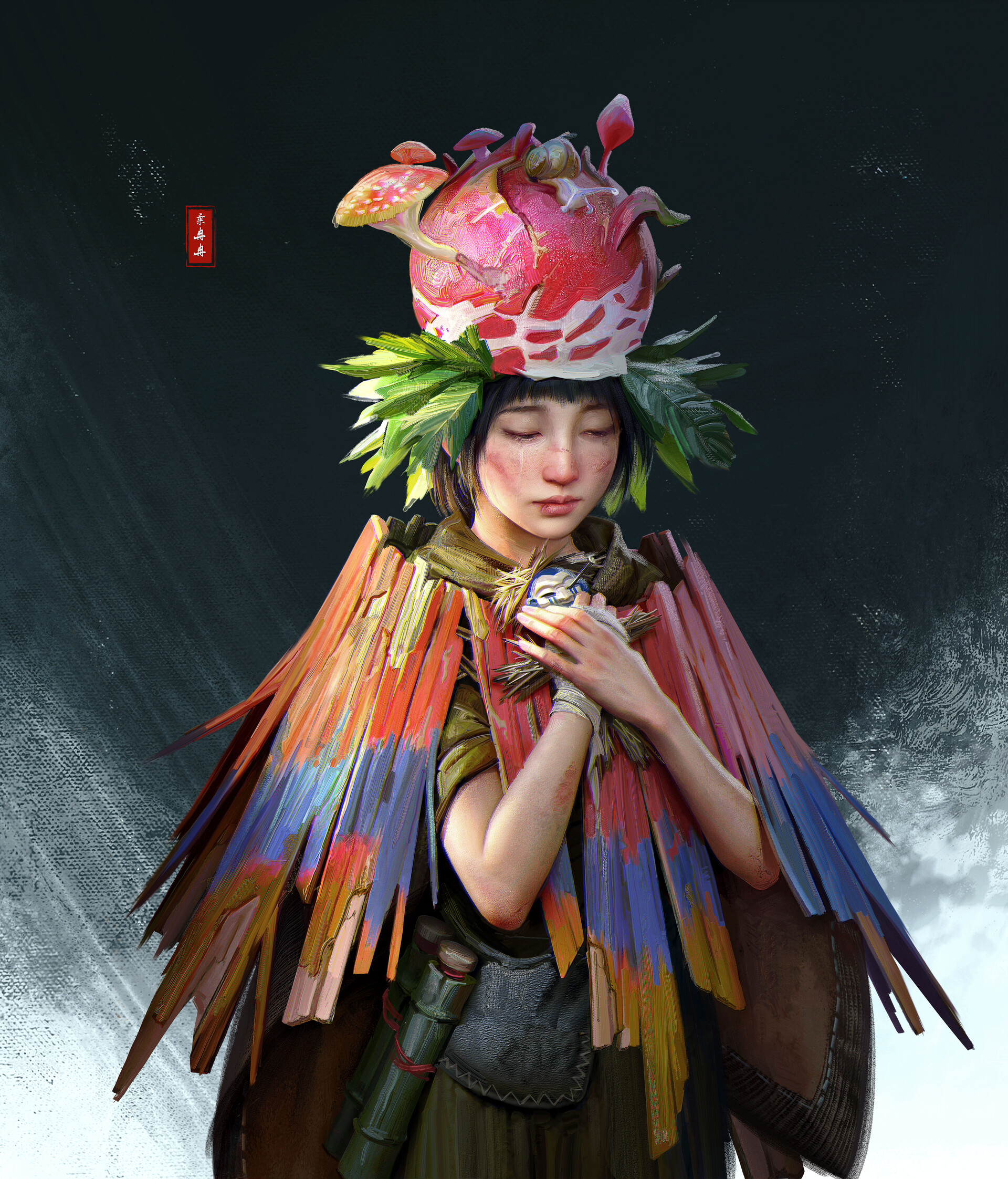 general 5ykd77 1920×2245 S T brush artwork illustration digital art black hair