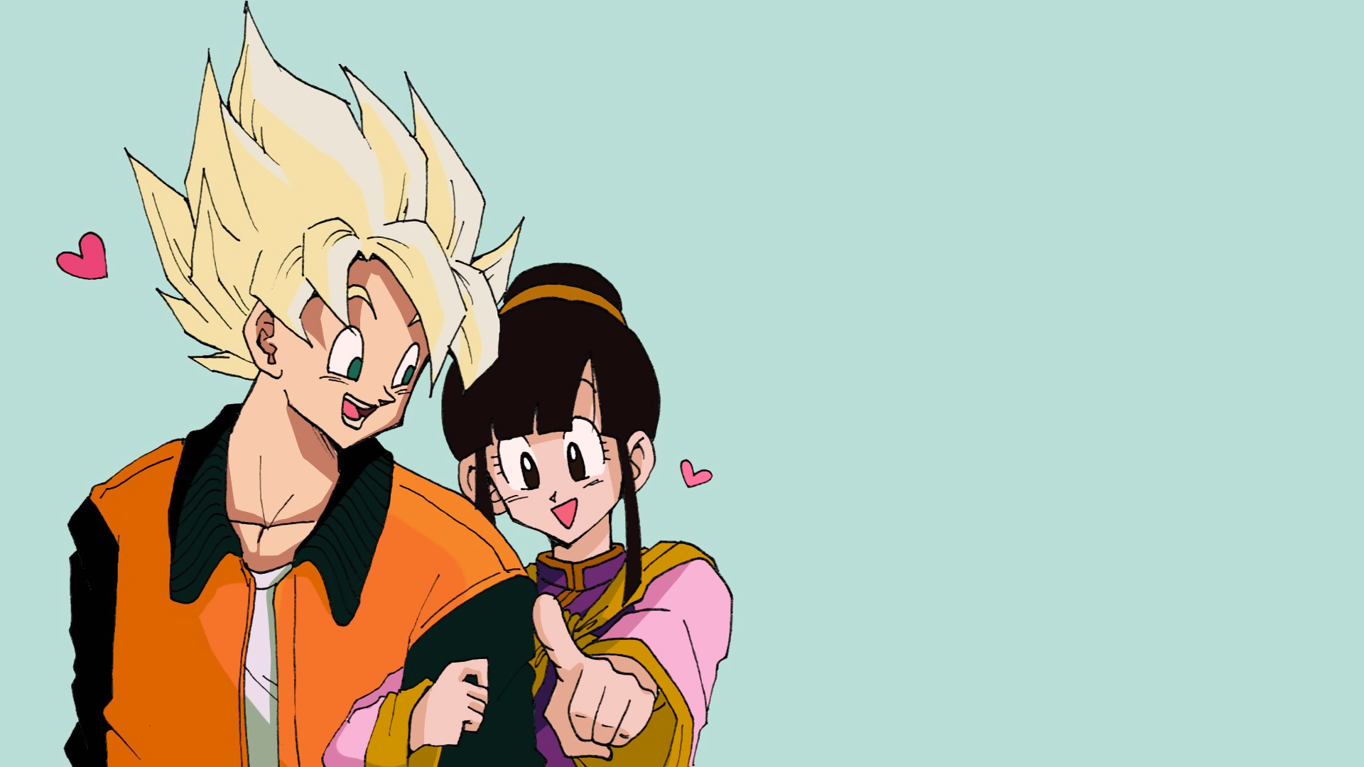 anime w5ly36 1920×1080 Dragon Ball Dragon Ball Z Son Goku Chi-Chi black hair