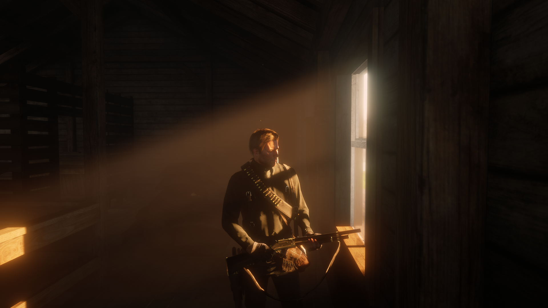 general 9o868x 1920×1080 Red Dead Redemption 2 Arthur Morgan sunlight video games shotgun