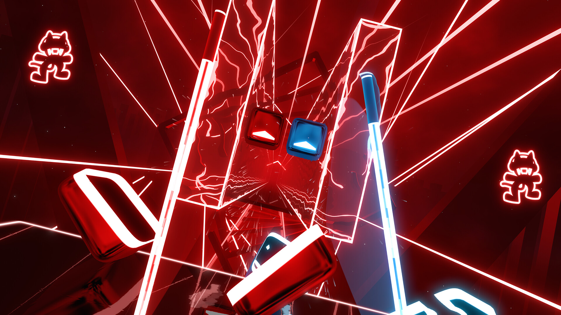 general lyk33q 1920×1080 Beat Saber Monstercat video game art screen shot video games