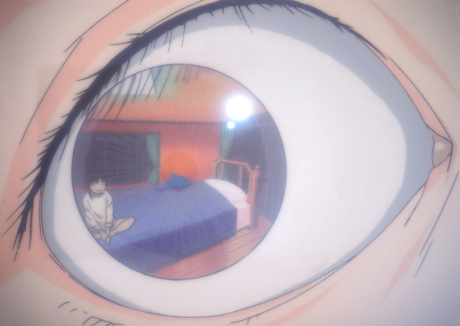 anime 1qxp29 1520×1080 anime anime screenshot Serial Experiments Lain eyes Lain Iwakura