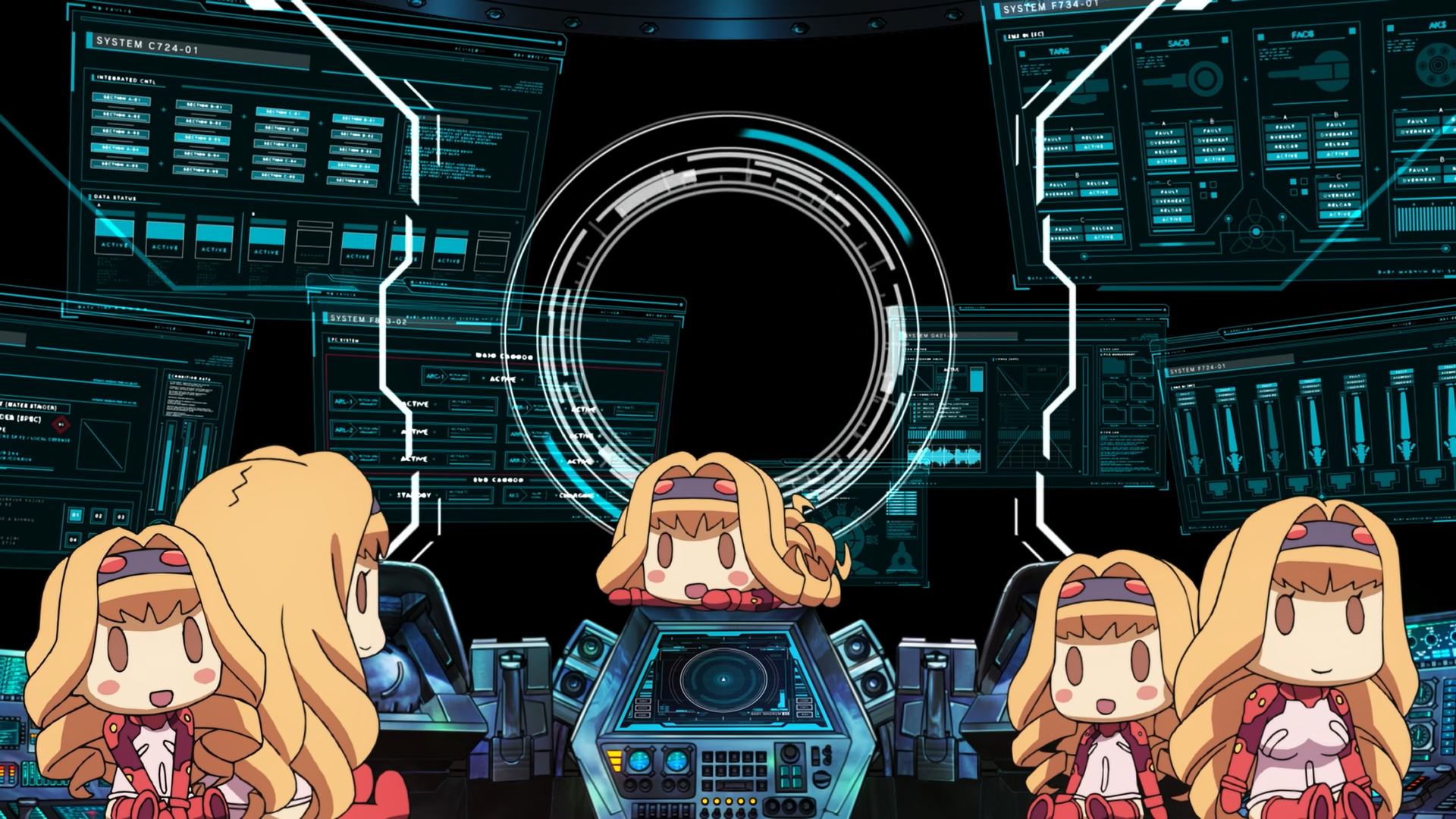 anime lyk8d2 1920×1080 anime Heavy Object Ohoho (Heavy Object) chibi anime screenshot