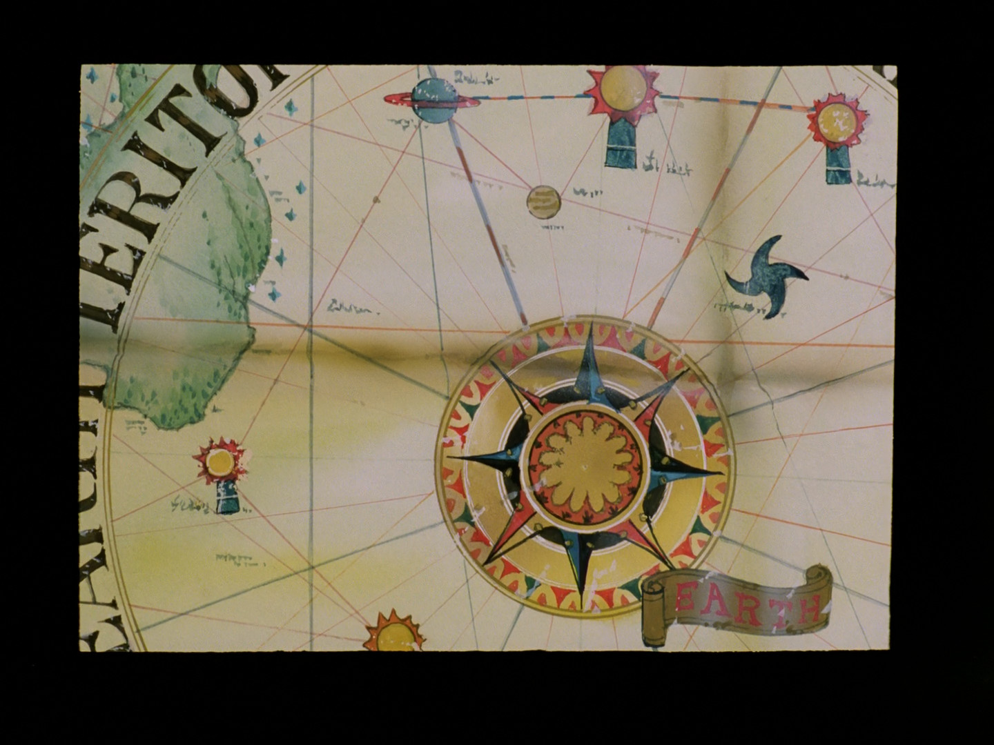 anime 8gd5ry 1440×1080 Outlaw Star anime anime screenshot map vintage