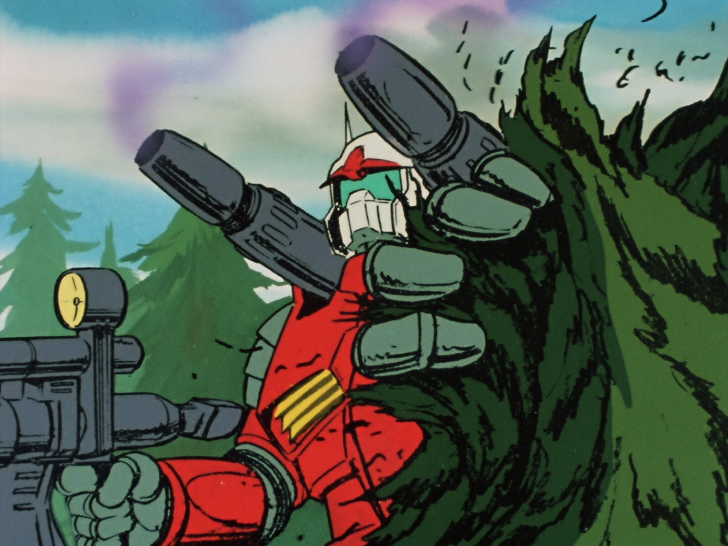 anime qrgzl7 1440×1080 Mobile Suit Gundam anime anime screenshot Guncannon vintage