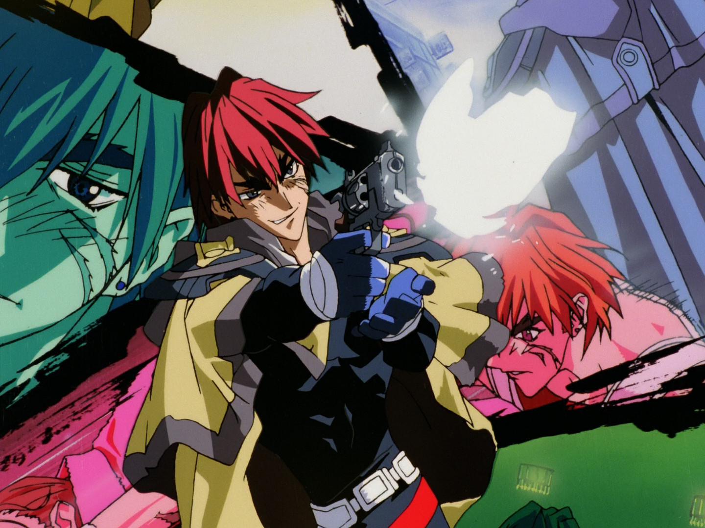 anime 9o8d9x 1440×1080 Outlaw Star anime gun Gene Starwind anime screenshot