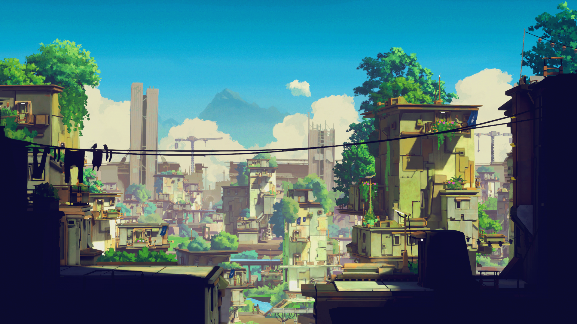 general 9o8oow 1920×1080 Planet of Lana II city video game art screen shot video games