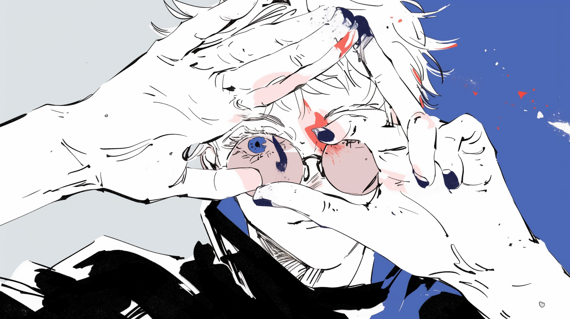 anime 8gdg3j 1920×1076 anime anime boys Jujutsu Kaisen Satoru Gojo sunglasses