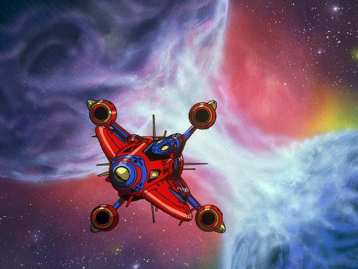 anime 6l2lkl 1440×1080 Outlaw Star anime space spaceship anime screenshot