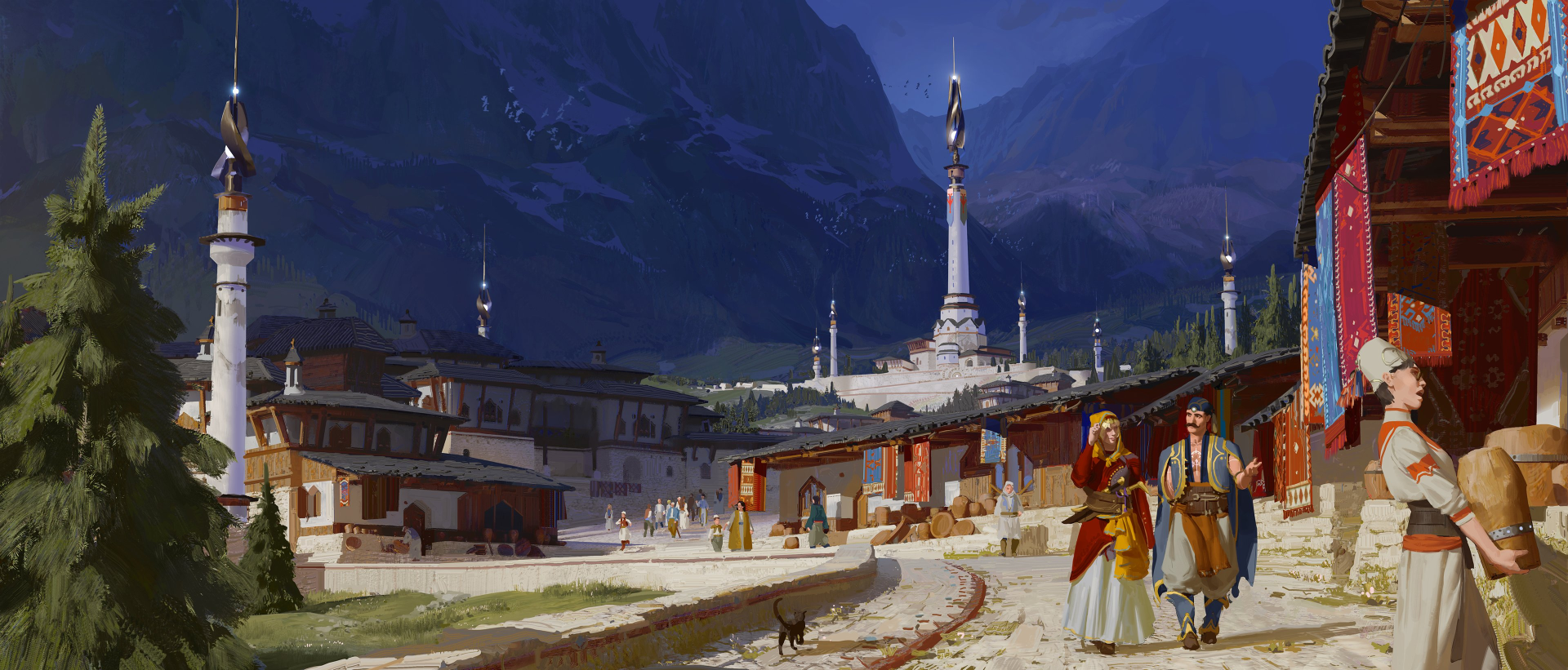 zpq19g 3840×1642 digital art artwork illustration digital painting wide screen