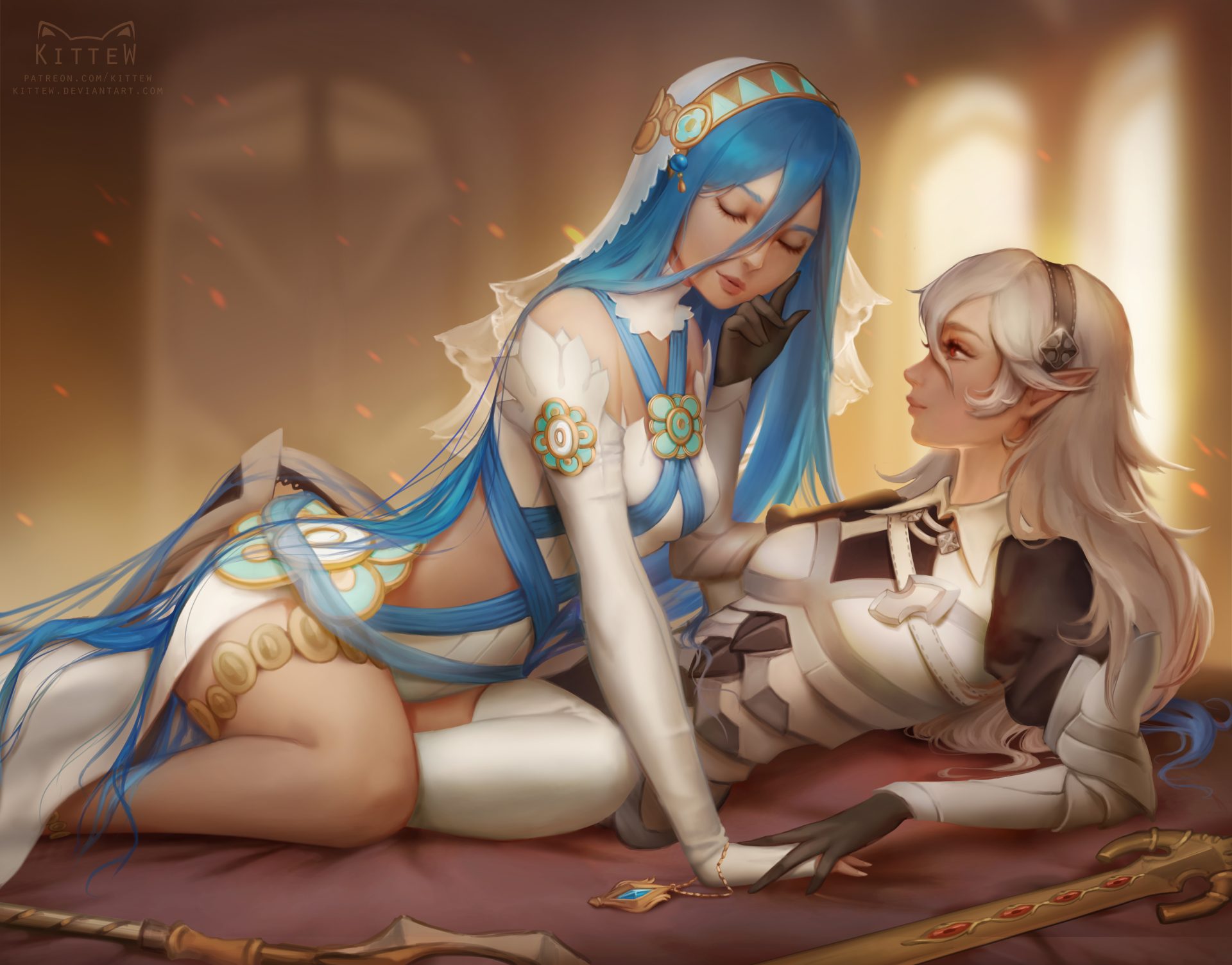 w56p1q 4912×3851 Azura (Fire Emblem) Corrin (Fire Emblem) Fire Emblem video games video game girls
