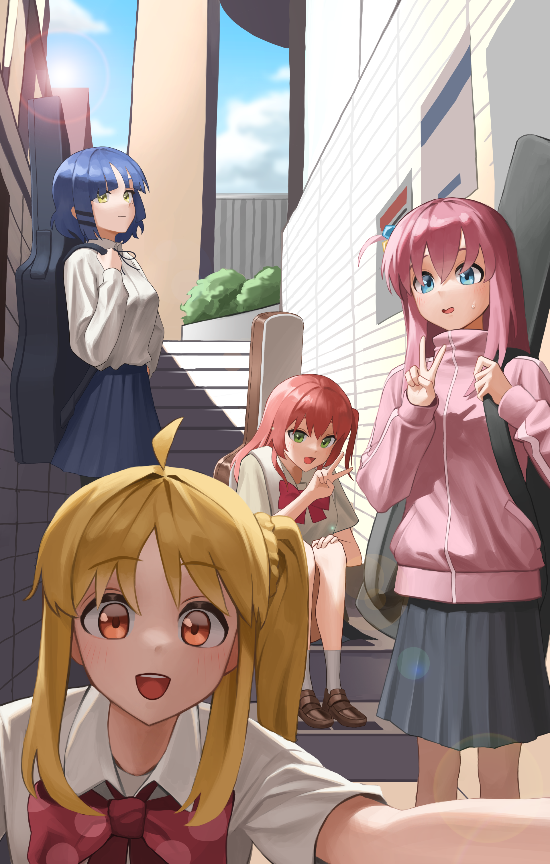 5y51y5 3822×6000 hhhoya99 anime girls BOCCHI THE ROCK! Ijichi Nijika Gotou Hitori