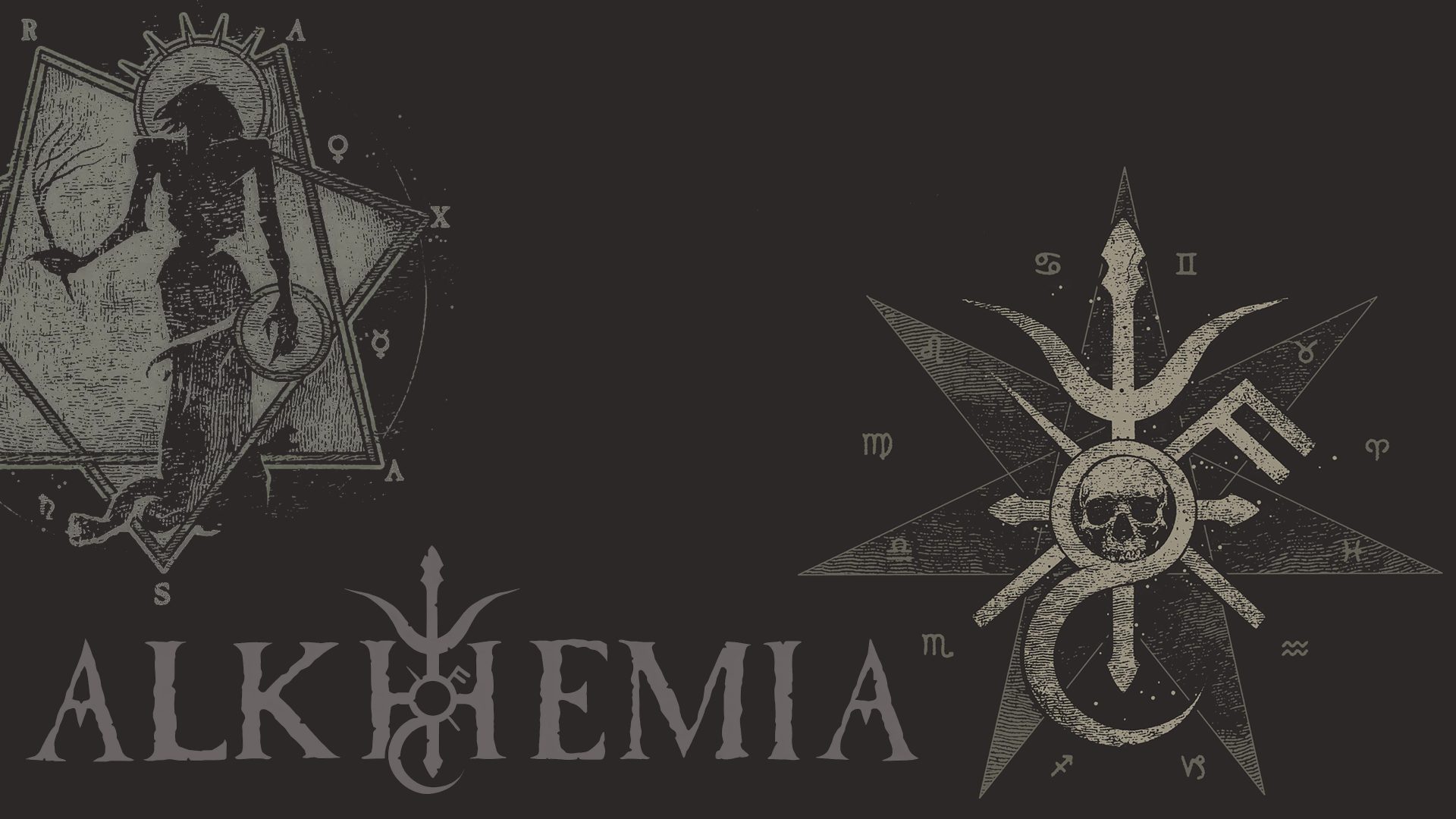 rqyvdm 3840×2160 black metal band logo Alkhemia symbols simple background