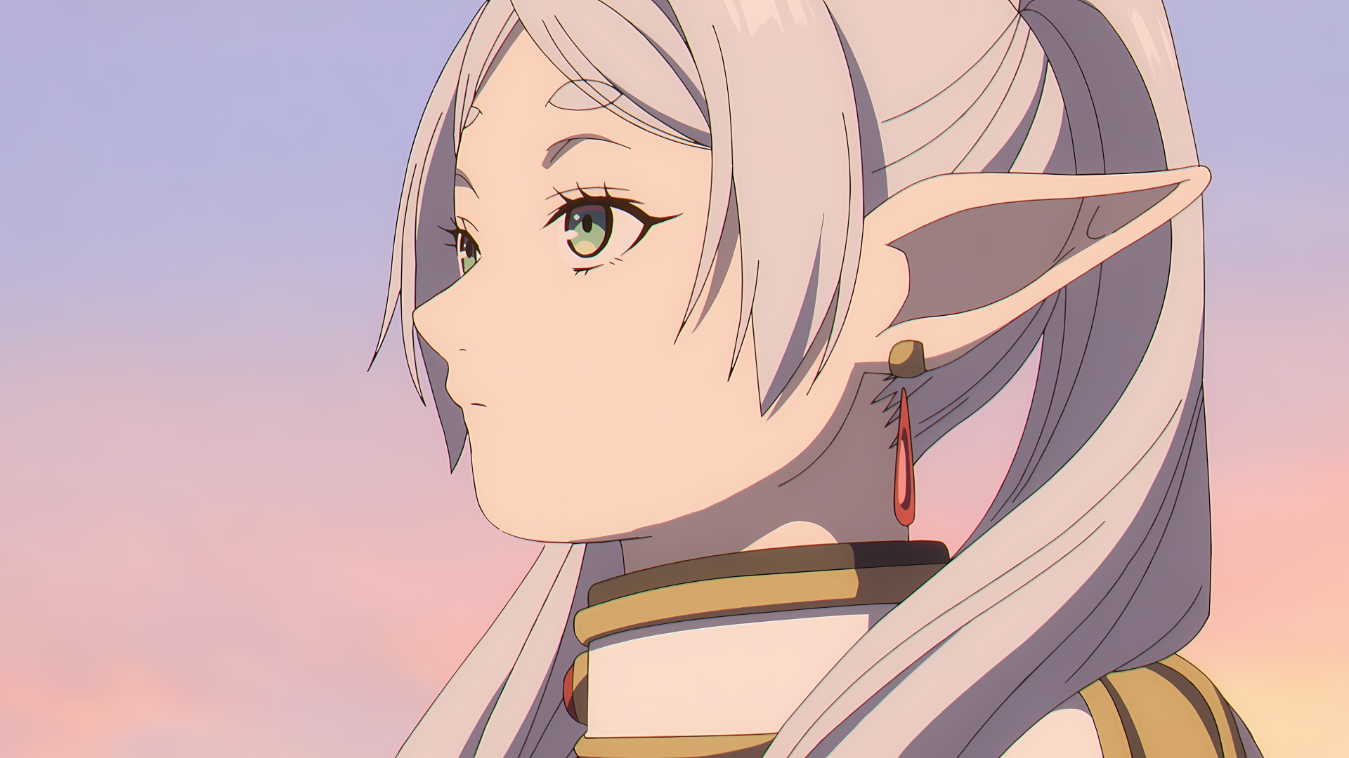 qr3w6q 3840×2160 Sousou No Frieren Frieren anime girls elf girl white hair