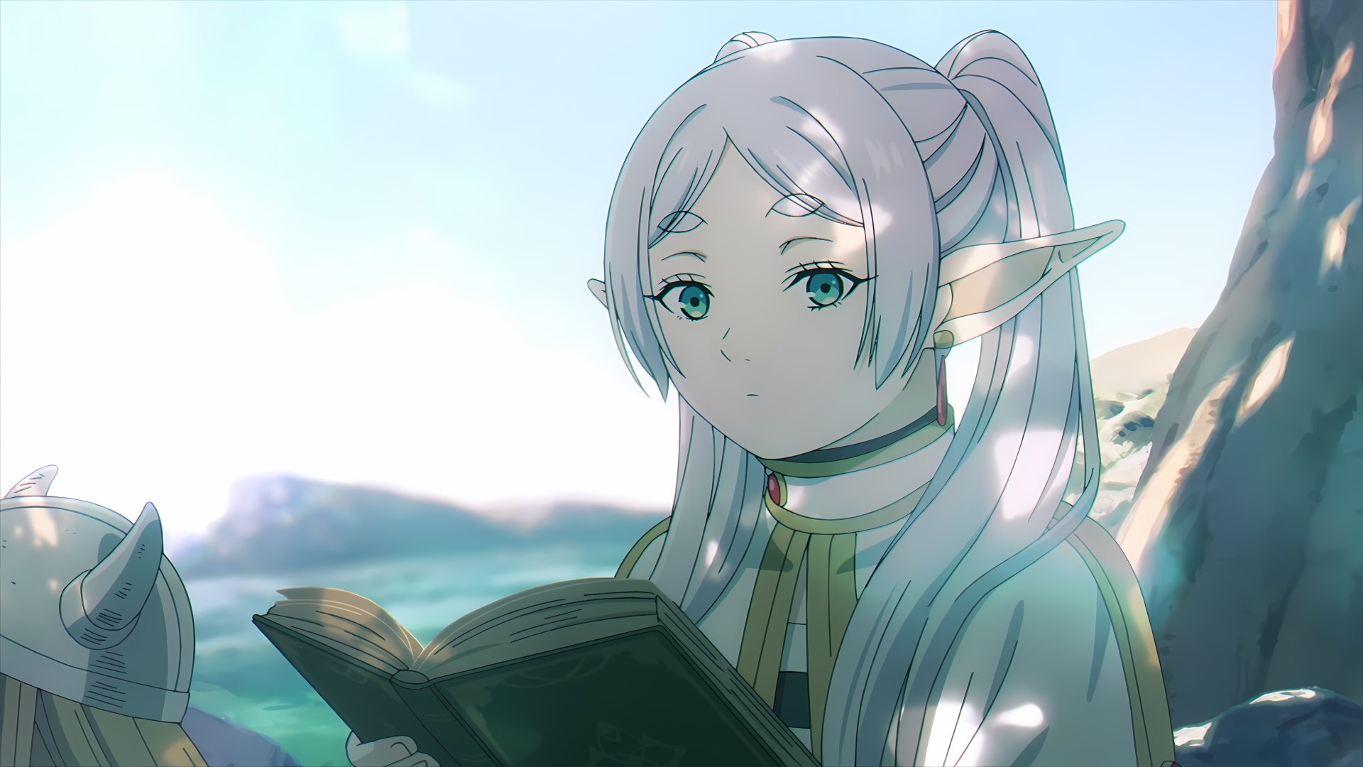 5y51w7 3840×2160 Sousou No Frieren Frieren anime girls elf girl green eyes