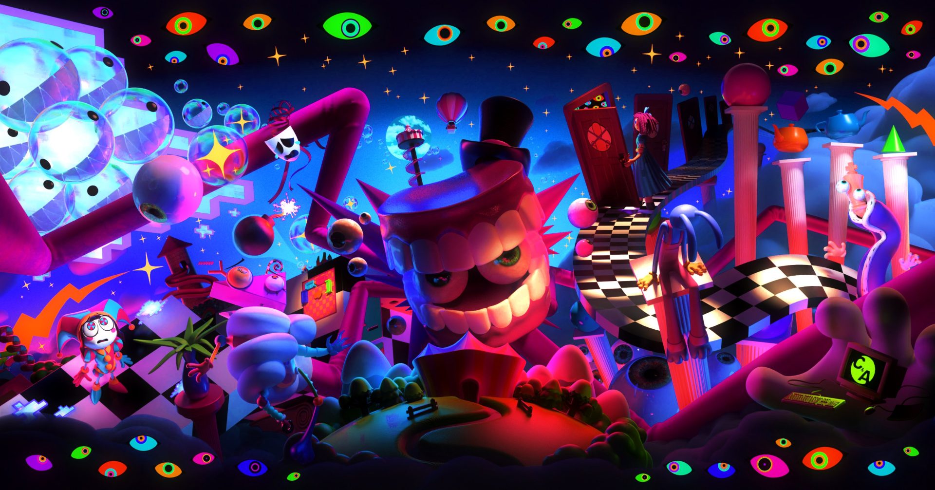 rqyv7m 3072×1609 The Amazing Digital Circus Glitch Productions eyes Pomni Jax (Digital Circus)