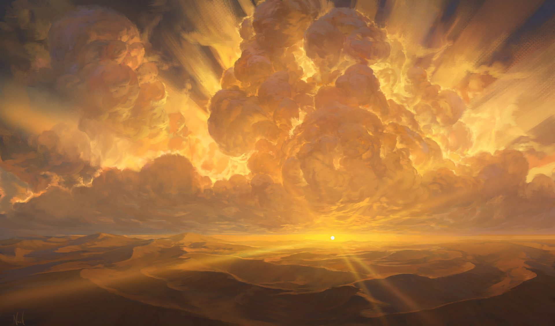 yqeyz7 4000×2349 Noah Bradley digital art artwork illustration digital painting