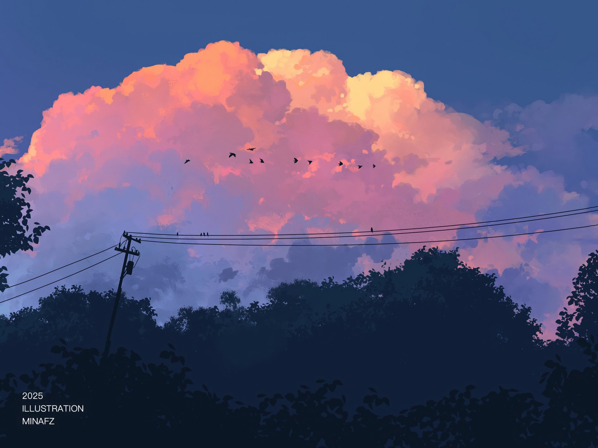 qr3175 3000×2249 artwork illustration digital art digital painting nature