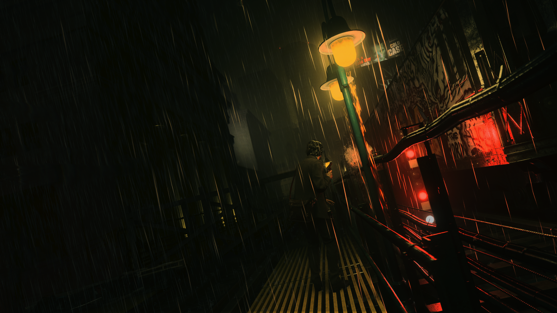 og1z7p 3840×2160 Alan Wake II video game art CGI screen shot low light