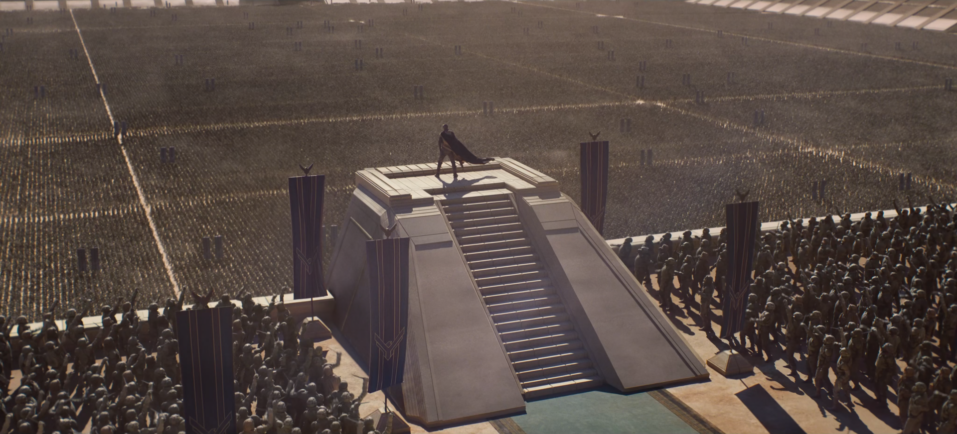 k81pzm 4096×1860 Dune (movie) Denis Villeneuve army crowds Paul Atreides