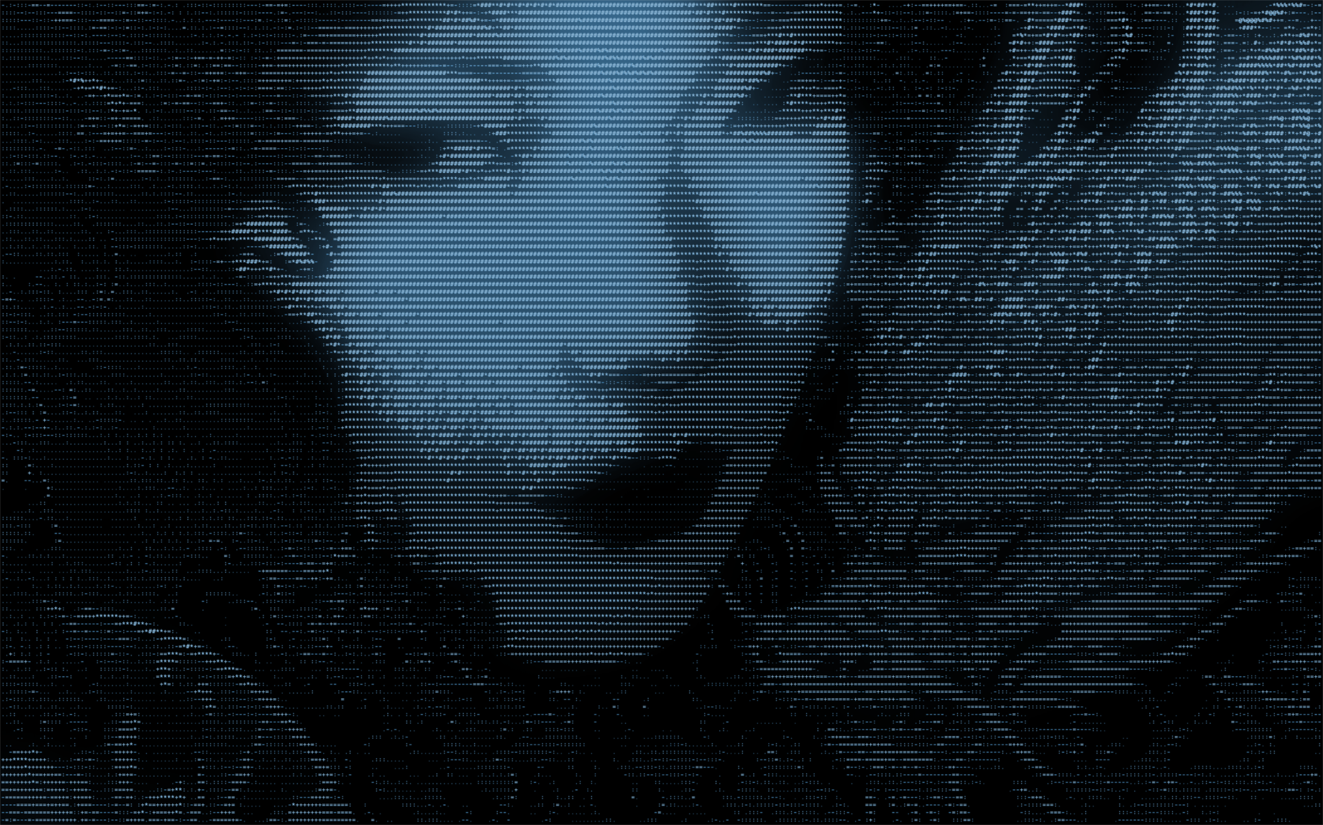 6l5emq 4910×3062 ASCII art women face black Asian