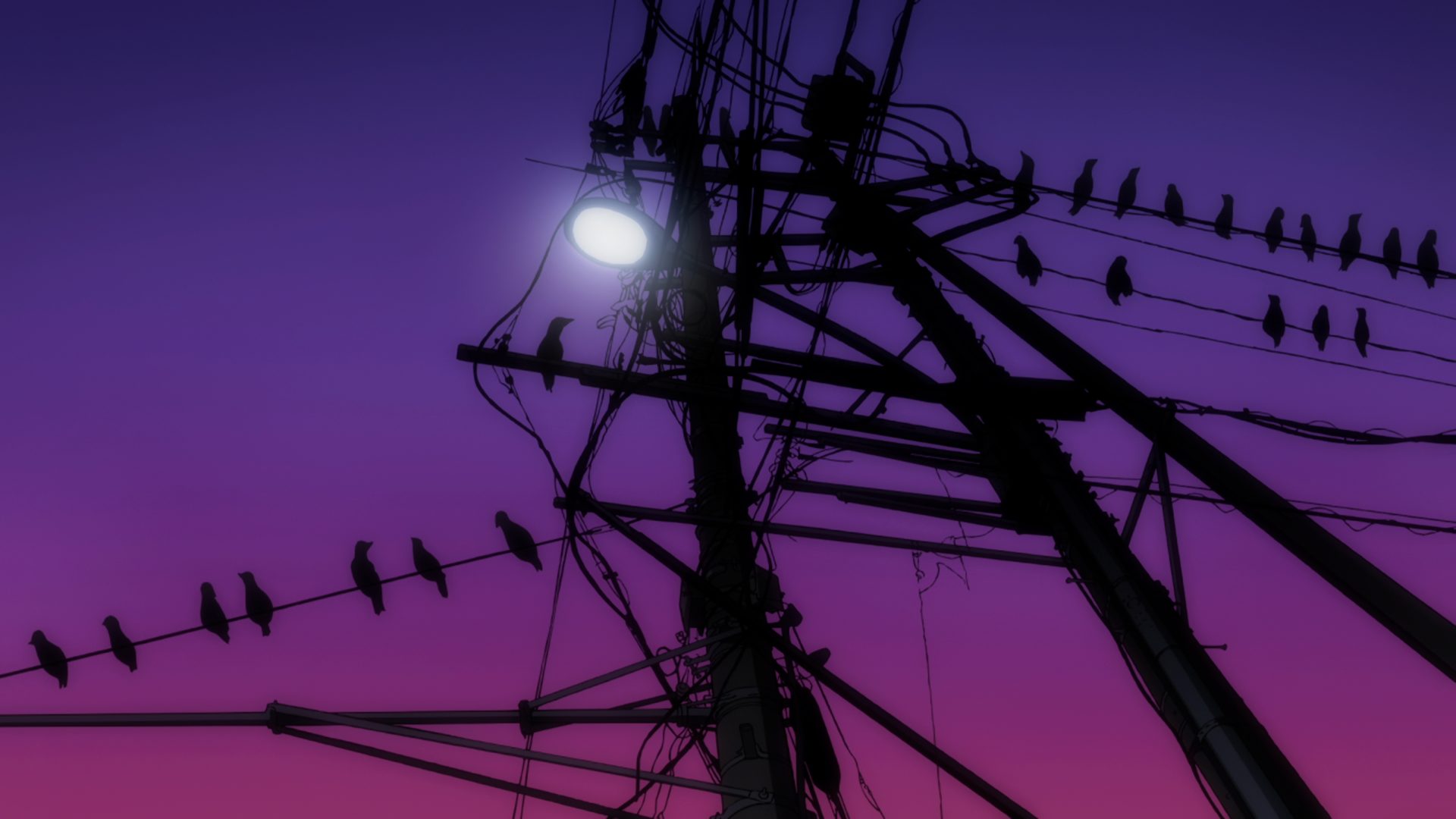8gk26o 3840×2160 Neon Genesis Evangelion Evangelion: 2.0 You Can (Not) Advance birds street light gradient