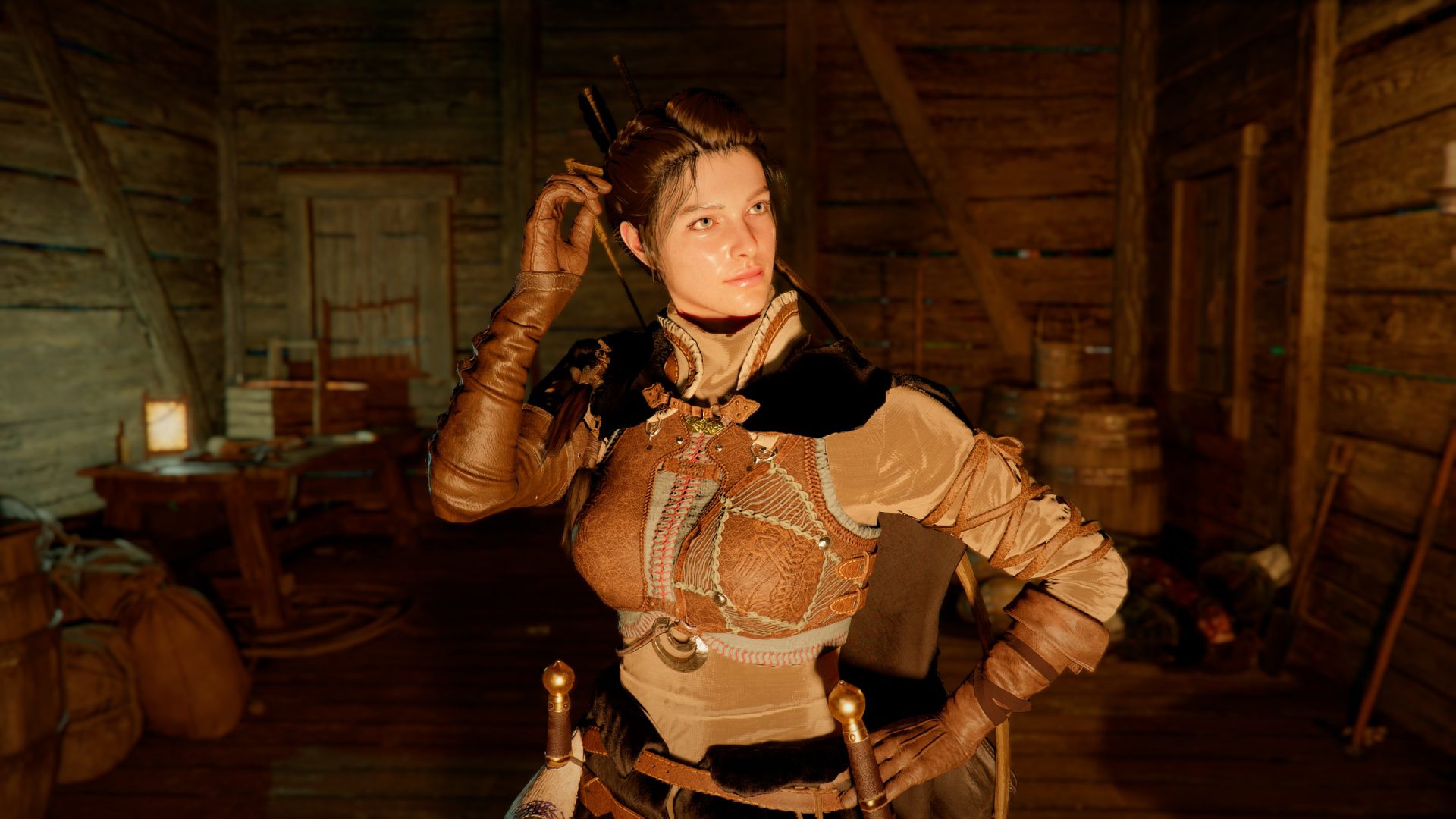 21dp69 2560×1440 Crimson Desert video game characters digital art video games women