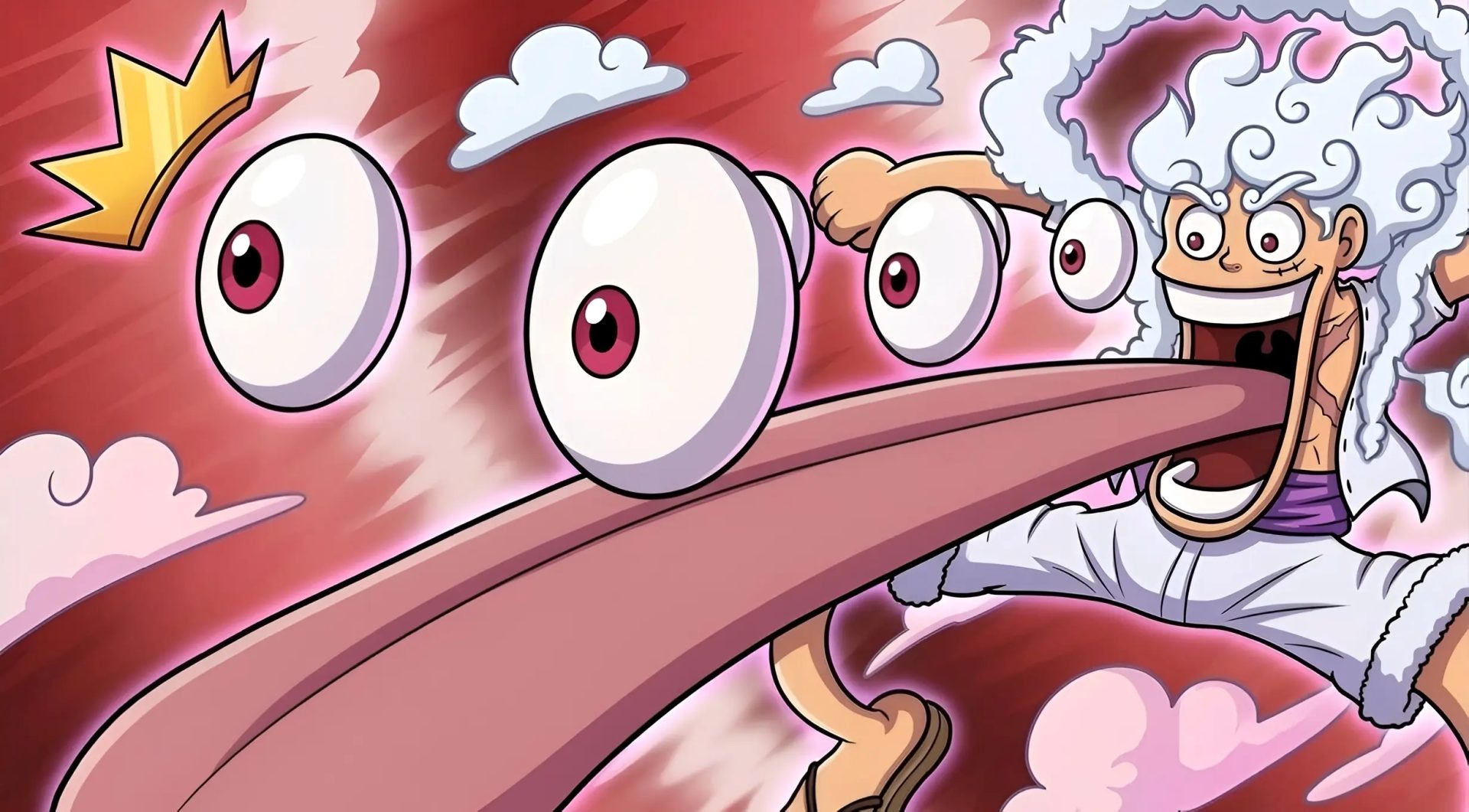 anime zpomzj 2460×1360 Monkey D. Luffy gear 5th One Piece