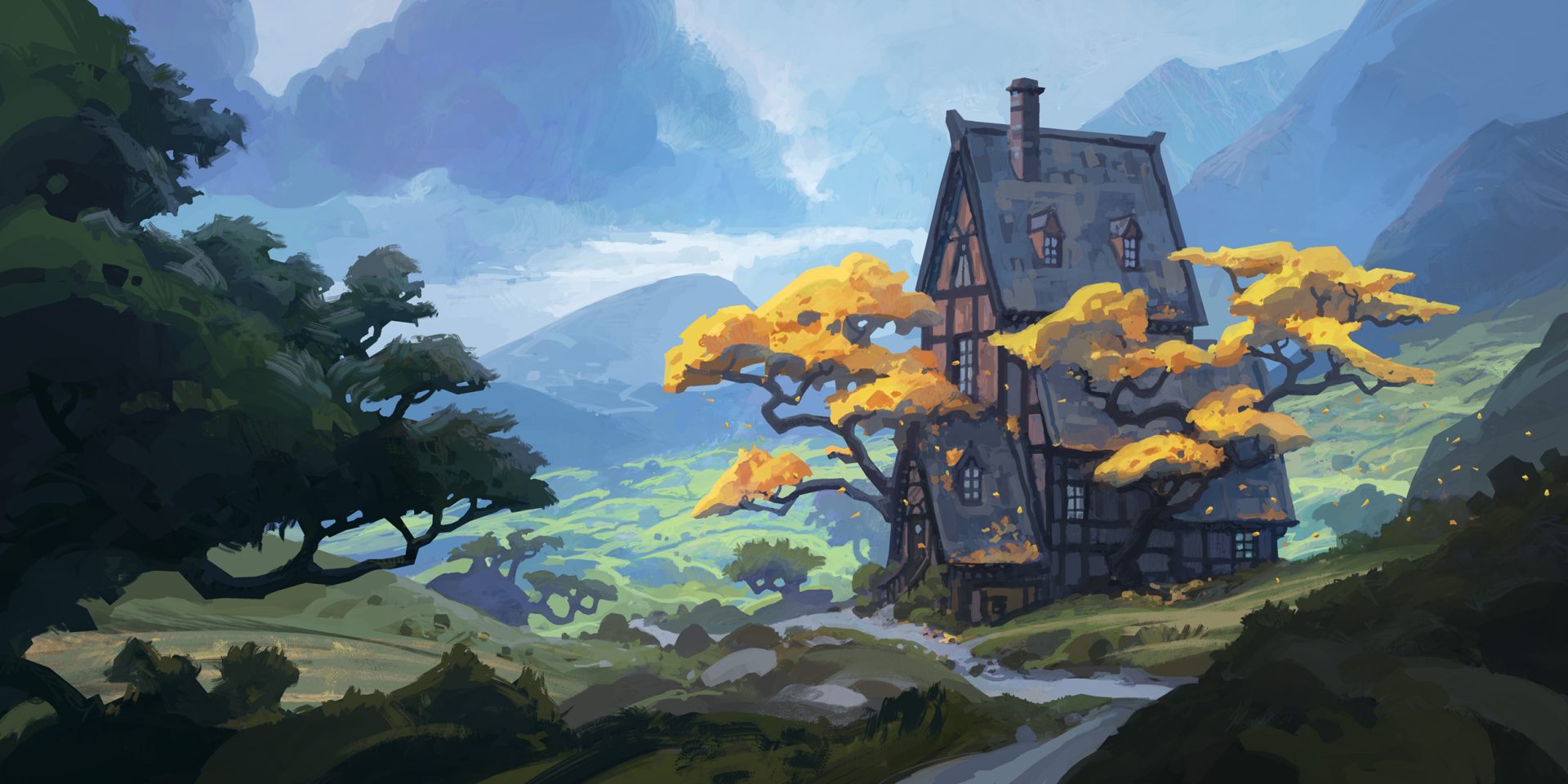 general xejl1d 2500×1250 Andreas Rocha chimneys clouds sky hills