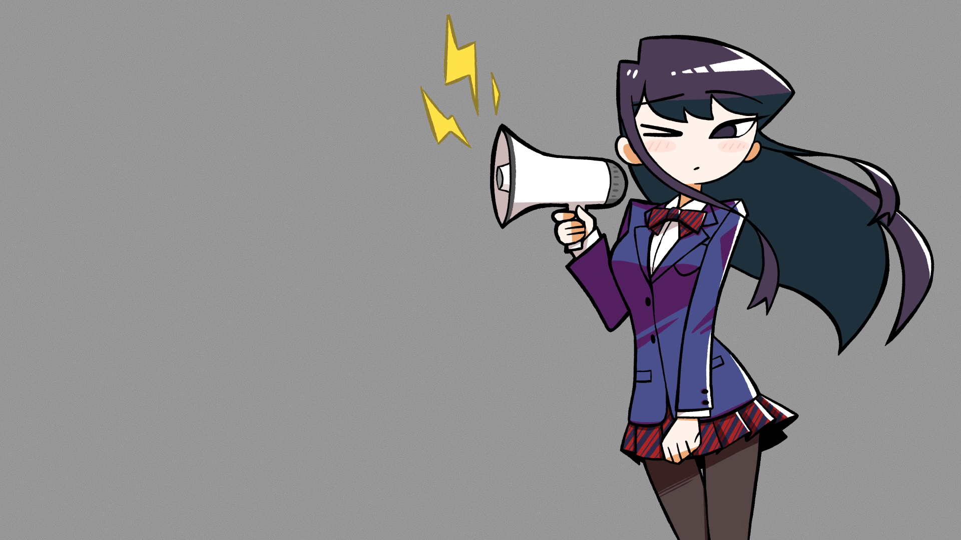 anime gw9jxl 4320×2430 Komi-san wa Comyushou desu. Komi Shouko purple hair anime girls