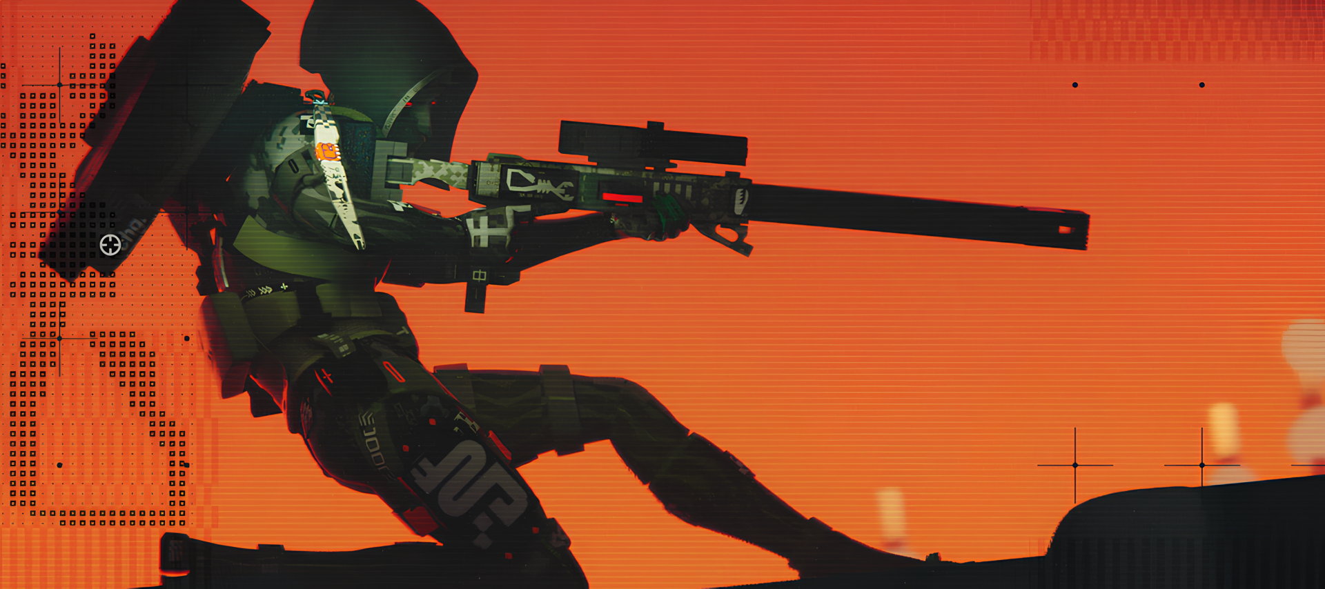 general ogld3l 4854×2160 Marathon (game) Assassin (Marathon) science fiction red eyes video game characters