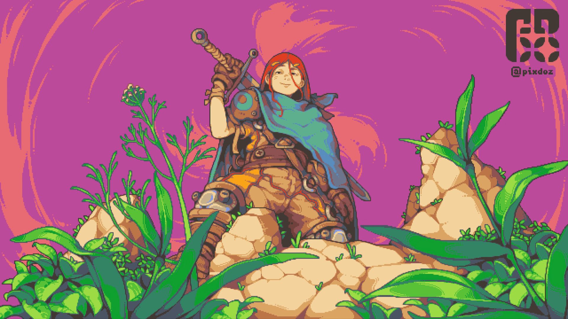 general 1qxjjw 3000×1688 pixels pixel art artwork illustration digital painting