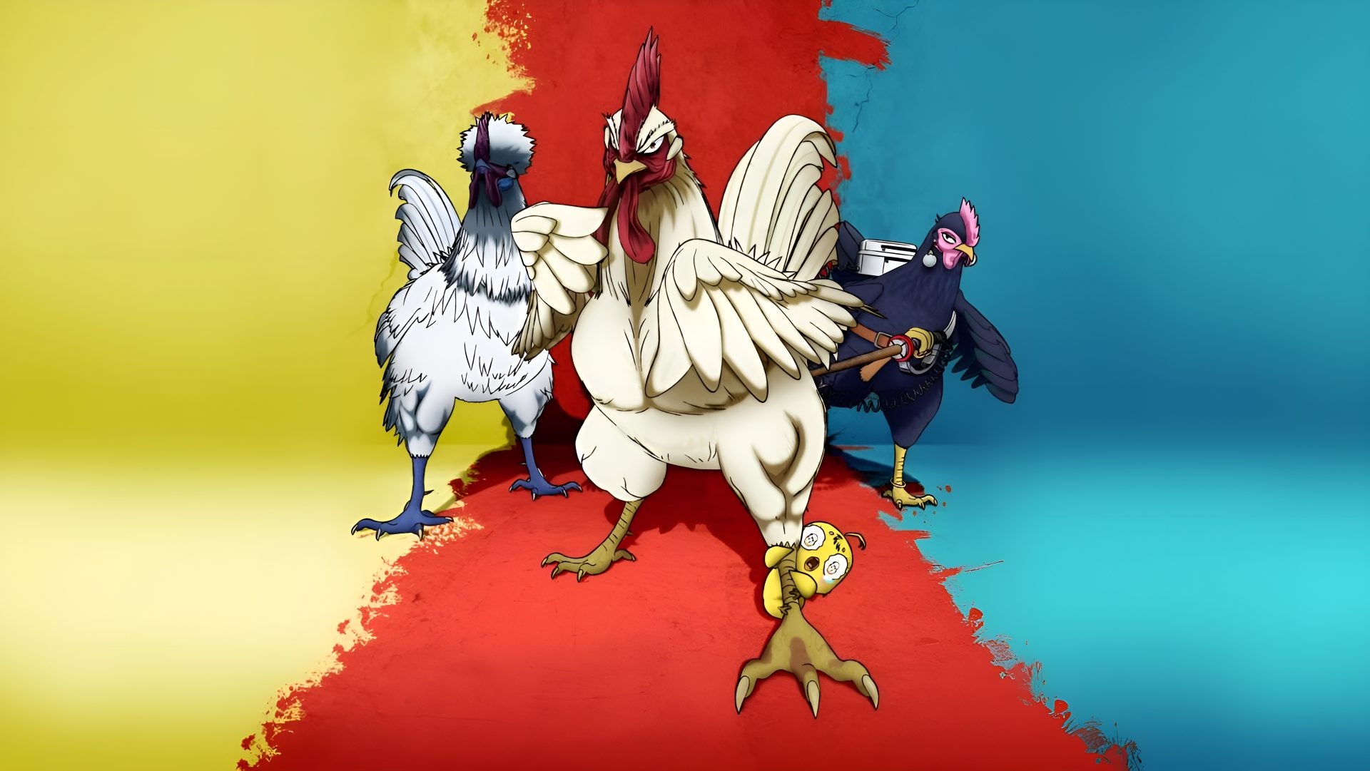 anime 7jwgy9 5416×3048 Rooster Fighter Keiji (Rooster Fighter) Piyoko (Rooster Fighter) Elizabeth (Rooster Fighter) fighting stance