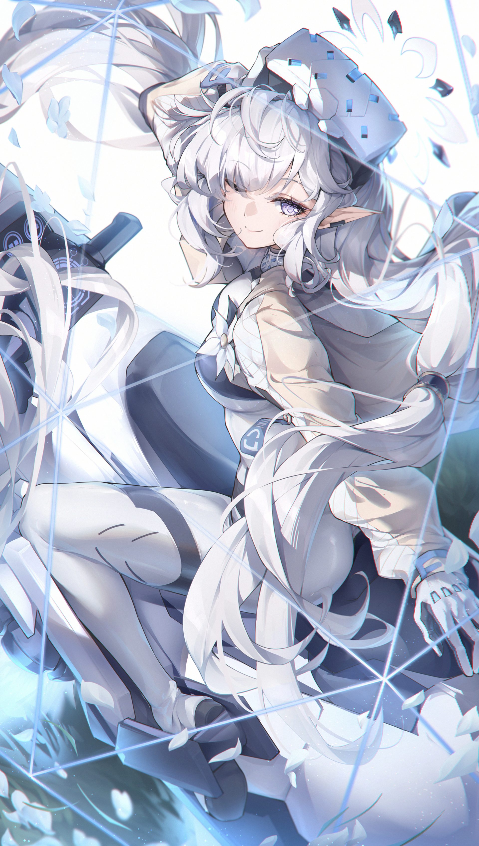 anime 3q59y6 2380×4200 Akeboshi Himari (Blue Archive) Blue Archive NoriMori portrait display smiling