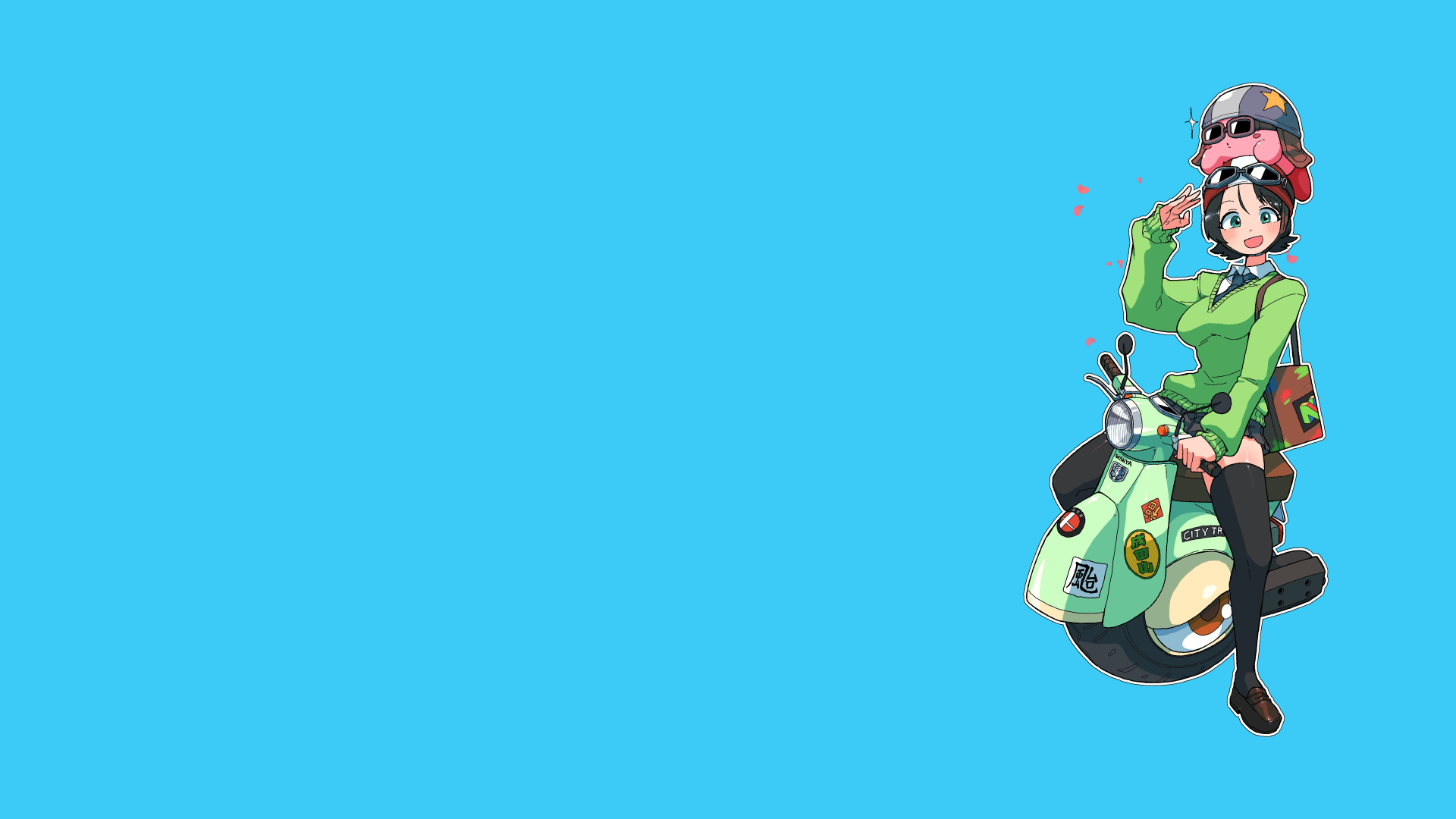 anime 9o86kd 7040×3960 Kirby Adeleine (Kirby) video game crossover crossover Nintendo