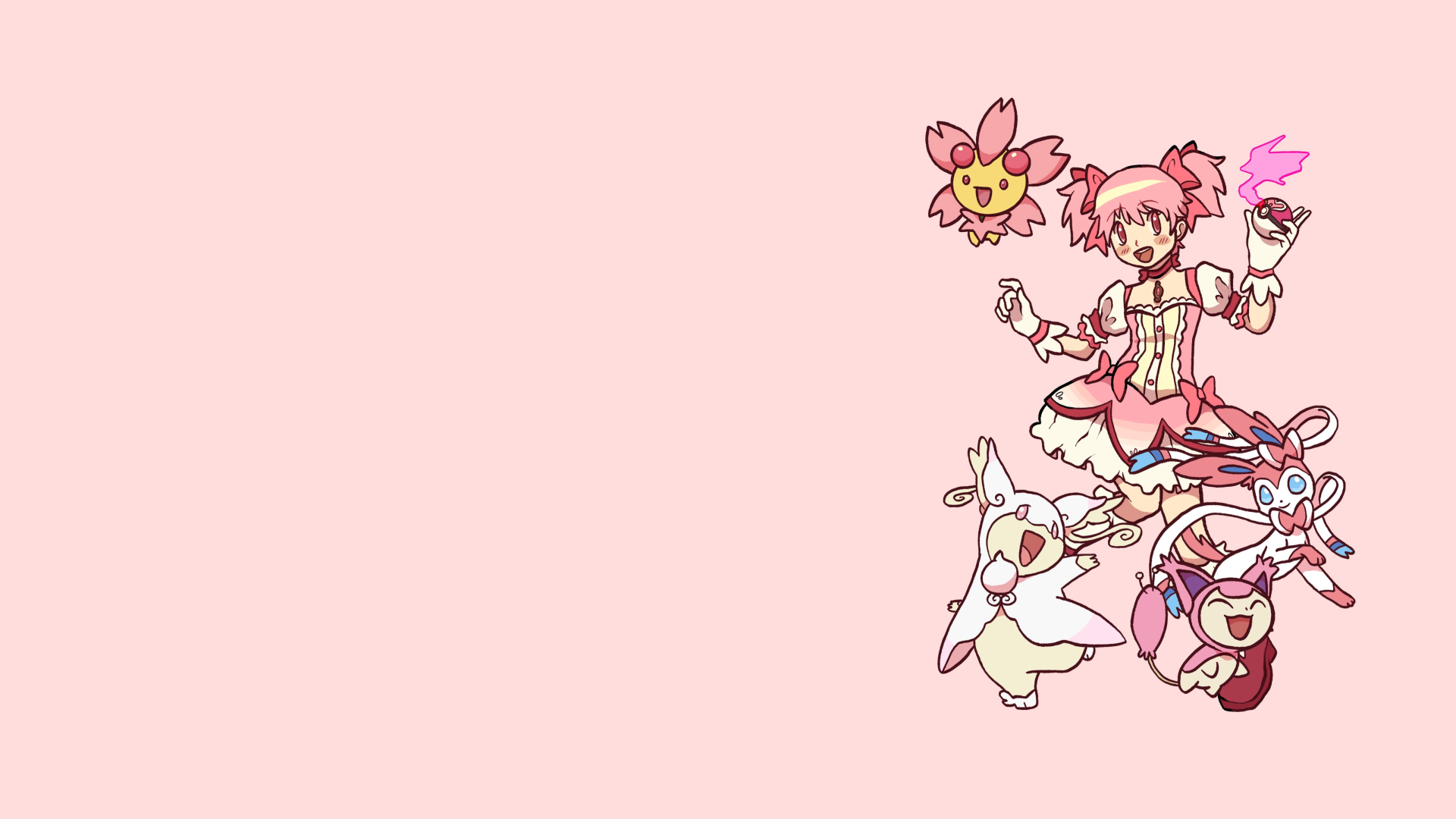 anime mlwdyk 4480×2520 Kaname Madoka Mahou Shoujo Madoka Magica magical girls frills dress