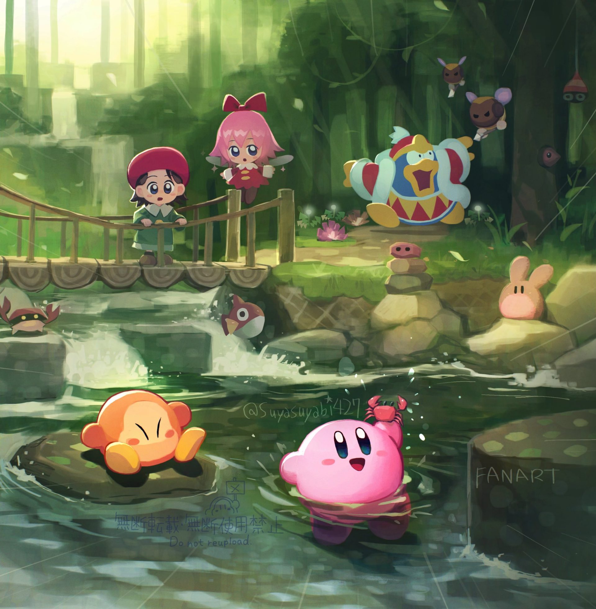 general gw9787 2004×2048 Kirby Adeleine (Kirby) King Dedede Waddle Dee video game characters