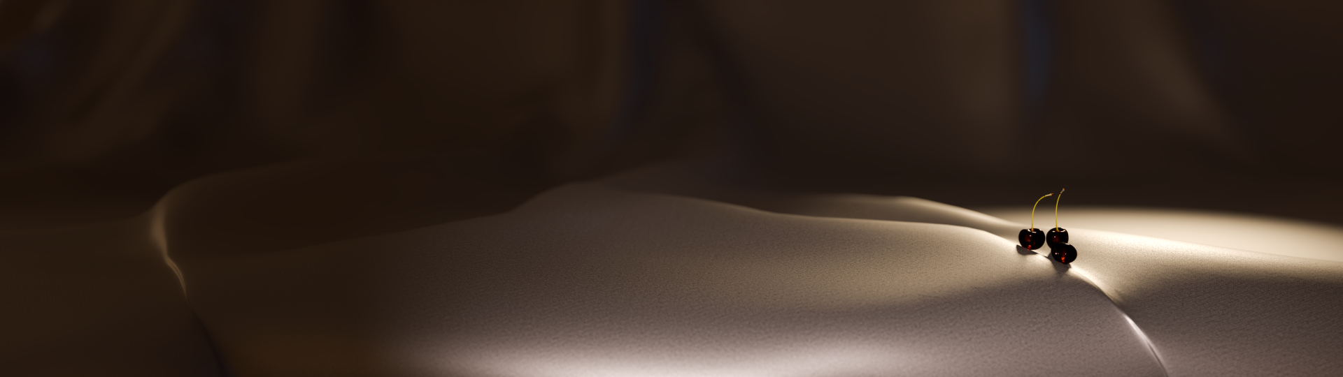 general gw97ke 5120×1440 cherries fabric CGI minimalism still life