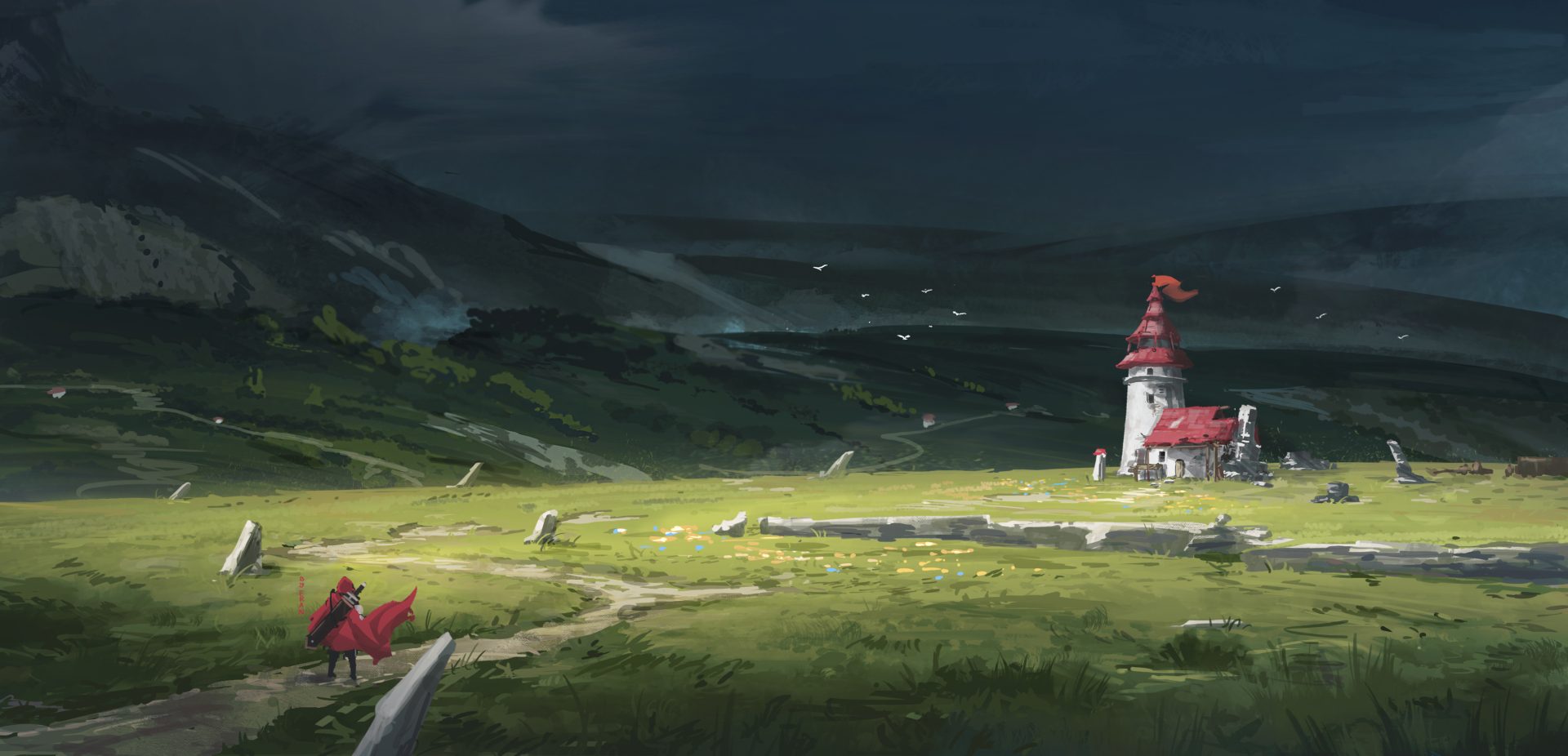 general w5lqxq 3476×1676 FranLu landscape clouds overcast path